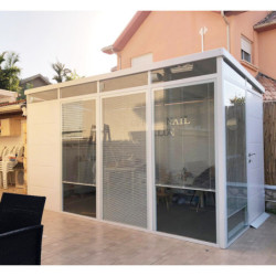 abri panneaux modulaires isolés blanc 8m2 Everbox