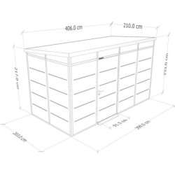 abri panneaux modulaires isolés 8m2 Everbox