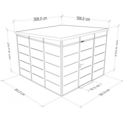 abri panneaux modulaires isolés 9m2 Everbox