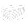 bureau panneaux PVC isolés modulaires 18m2 Everbox