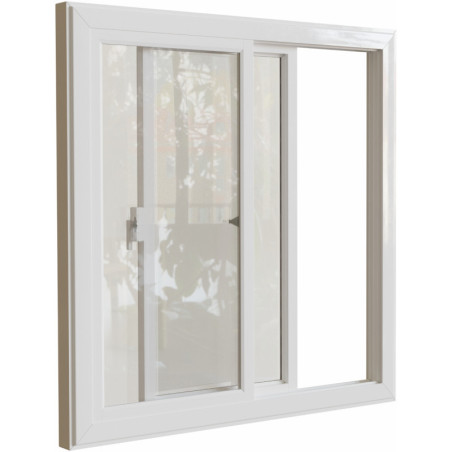 Fenêtre additionnelle pour bureau extérieur Everbox profil blanc