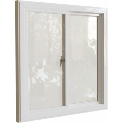 Fenêtre additionnelle pour bureau extérieur Everbox profil blanc