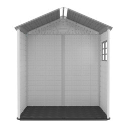 Abri de jardin en polypropylène beige 2,75m² - plancher inclus - Jôbu