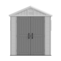 Abri de jardin HDPE beige 4,97m² avec plancher - Jôbu