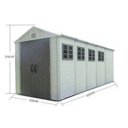 Module d'extension pour abri de jardin en HPDE avec plancher - Jôbu