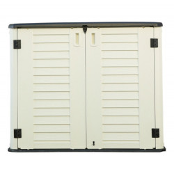 Armoire de Jardin Sunlife en Résine Beige 105cm Jôbu | Rangement Extérieur