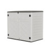 Coffre de Jardin SunLife HDPE Beige 119cm - Rangement 2 Poubelles Jôbu
