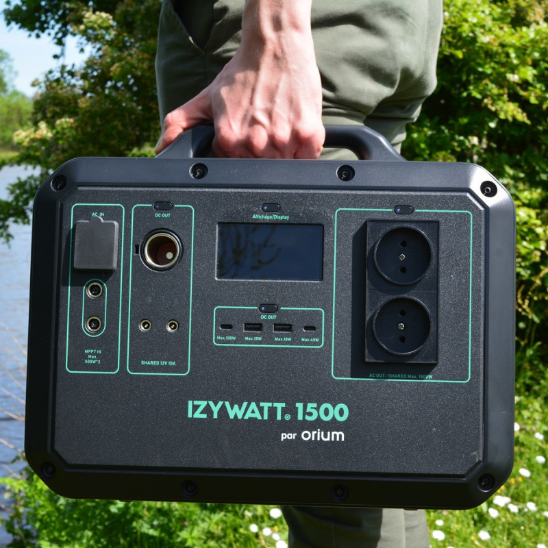 Batterie mobile, autonome, rechargeable et économique Izywatt 1500 LFP
