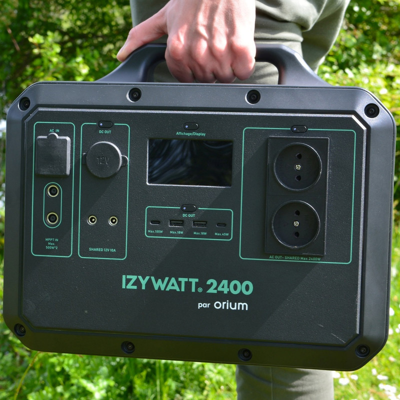 Batterie mobile, autonome, rechargeable et économique Izywatt 2400 LFP