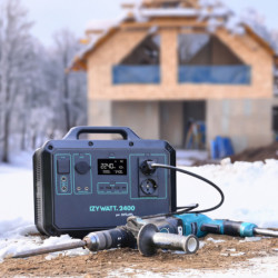 Batterie mobile, autonome, rechargeable et économique Izywatt 2400 LFP