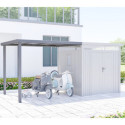 Appentis 275x230cm en acier galvanisé pour abri Kosto 5,29m² ou 6,76m²  - X-METAL