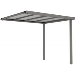 Appentis 275x230cm pour abri Kosto en acier galvanisé X-METAL