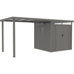 Appentis 275x230cm pour abri Kosto en acier galvanisé X-METAL