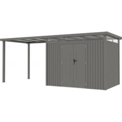 Appentis 275x230cm pour abri Kosto en acier galvanisé X-METAL