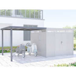 Appentis 275x294cm pour abri Kosto en acier galvanisé X-METAL
