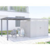Appentis 275x294cm pour abri Kosto en acier galvanisé X-METAL