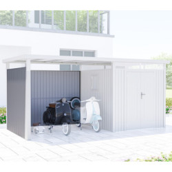 Parois en acier galvanisé 0,4mm pour appentis 6,3m² - X-METAL