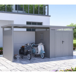 Parois en acier galvanisé 0,4mm pour appentis 6,3m² - X-METAL