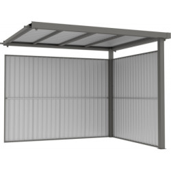 Parois en acier galvanisé 0,4mm pour appentis 8,1m² - X-METAL