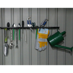 Etagère de rangement métallique perforée 70x5,6cm - X-METAL