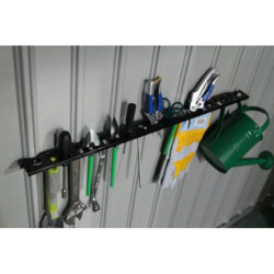 Etagère de rangement métallique perforée 70x5,6cm - X-METAL