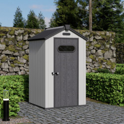 Petite cabane en résine imitation bois 1,24m² Jôbu