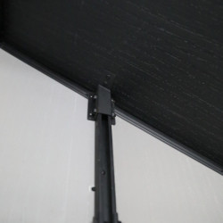 Abri de jardin toit plat polypropylène anthracite 230x230cm Jôbu