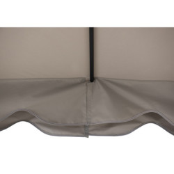 Tonnelle Stoj 3x4cm en acier thermolaqué noir et polyester Sunjoy