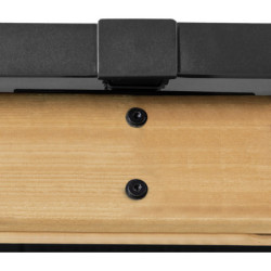 Tonnelle Pirin 3x3cm en bois massif acier+polyecarbonate Sunjoy