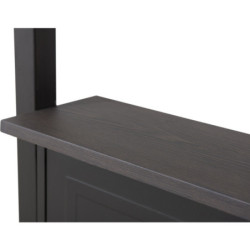 Tonnelle pour BBQ Aspe 244x152cm en acier thermolaqué noir Sunjoy