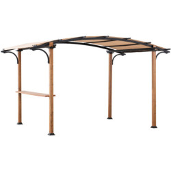 Pergola Skuta 406x259cm en acier thermolaqué + polyester - Sunjoy