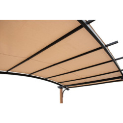 Pergola Skuta 406x259cm en acier thermolaqué + polyester - Sunjoy