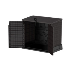 Armoire de jardin 850L en résine marron StoreAway - DURAMAX