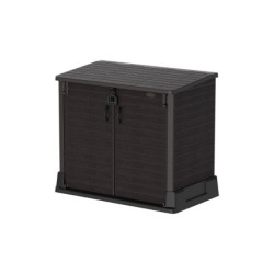 Armoire de jardin 850L en résine marron StoreAway - DURAMAX