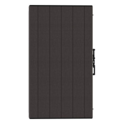 Armoire de jardin 1200L en résine marron avec couvercle plat DURAMAX