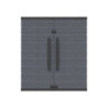 Armoire de jardin - H.90cm - en résine gris - 2 étagères - DURAMAX