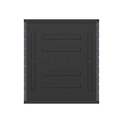 Armoire de jardin - H.90cm - en résine gris - 2 étagères - DURAMAX