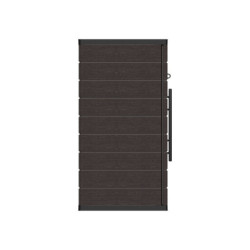 Armoire de jardin - H.90cm - en résine marron - 2 étagères - DURAMAX