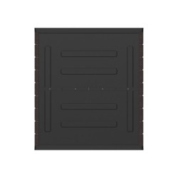 Armoire de jardin - H.90cm - en résine marron - 2 étagères - DURAMAX