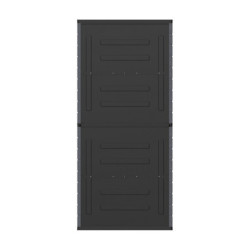 Armoire de jardin - H.178cm - en résine gris - 4 étagères - DURAMAX