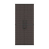 Armoire de jardin - H.178cm - en résine marron - 4 étagères - DURAMAX