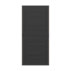 Armoire de jardin - H.178cm - en résine marron - 4 étagères - DURAMAX