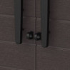 Armoire de jardin - H.178cm - en résine marron - 4 étagères - DURAMAX