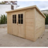 Abri de jardin SICBA- madriers 20mm - brut - 9m² - Gardy Shelter