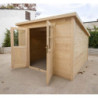 Abri de jardin SICBA- madriers 20mm - brut - 9m² - Gardy Shelter