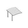 Carport 3x5m 2 poteaux en alu et polycarbonate Falcon X-Metal