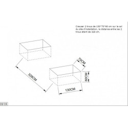 Carport 3x5m 2 poteaux en alu et polycarbonate Falcon X-Metal