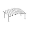 Carport double 30m² en aluminium et polycarbonate transparent EAGLE - X-METAL