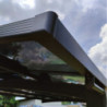 Carport double 30m² en aluminium et polycarbonate transparent EAGLE - X-METAL