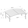 Carport double 30m² en aluminium et polycarbonate transparent EAGLE - X-METAL
